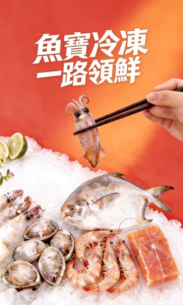 魚寶冷凍 一路領鮮｜冰卷、白鯧、白蝦、鮑魚等冷凍海鮮